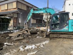 滋賀県高島市安曇川での解体工事